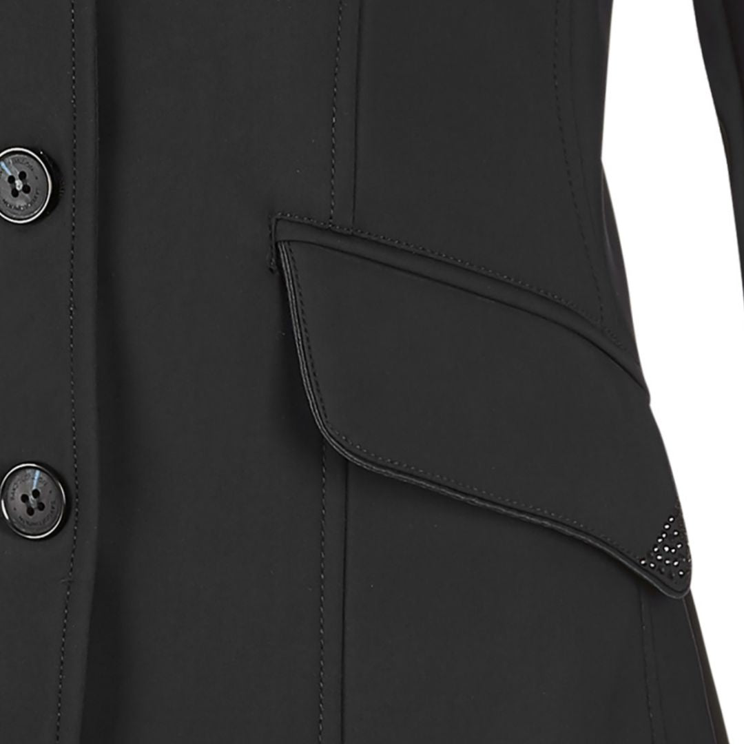 Schockemöhle Sports Angelina Ladies Show Coat - Black detail | Malvern Saddlery