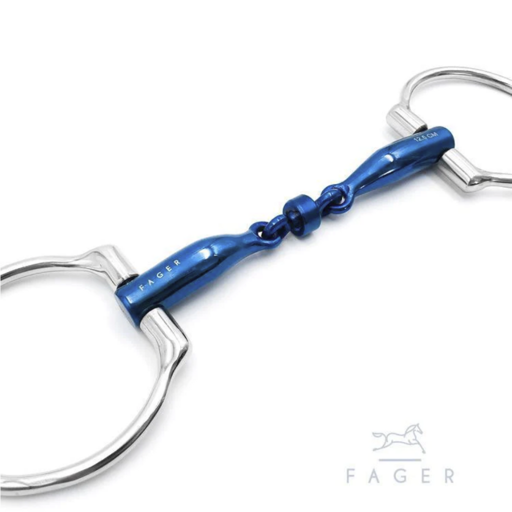 Fager Bianca Titanium Fixed Ring Bit | Malvern Saddlery