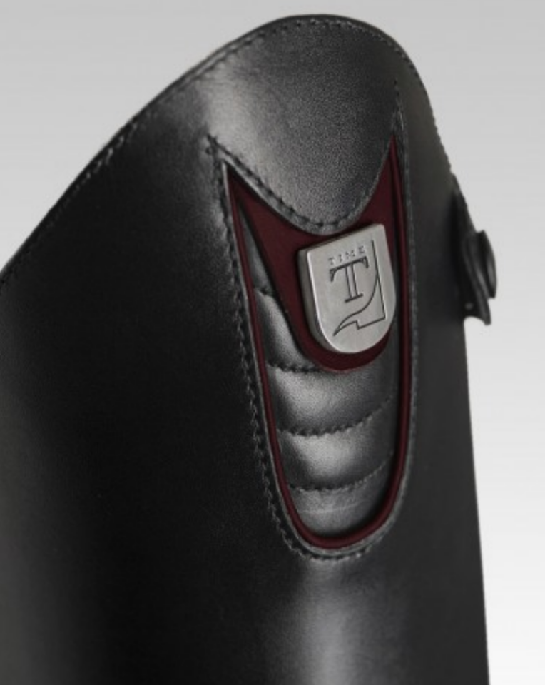 Tucci Time Scott Brash Limited Edition Boot - Wine piping detail | Malvern Saddlery