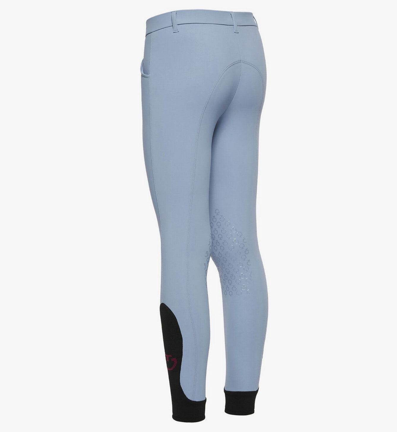 Cavalleria Toscana Kids CT Logo Grip Breeches - lt blue back | Malvern Saddlery