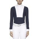 Cavalleria Toscana Ladies Long Sleeve Hunter Shirt - Navy | Malvern Saddlery