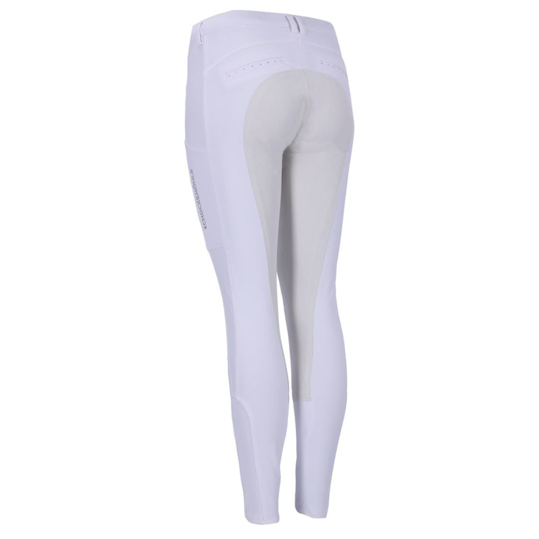 Schockemöhle Ladies Celine FS Breech - White - back | Malvern Saddlery