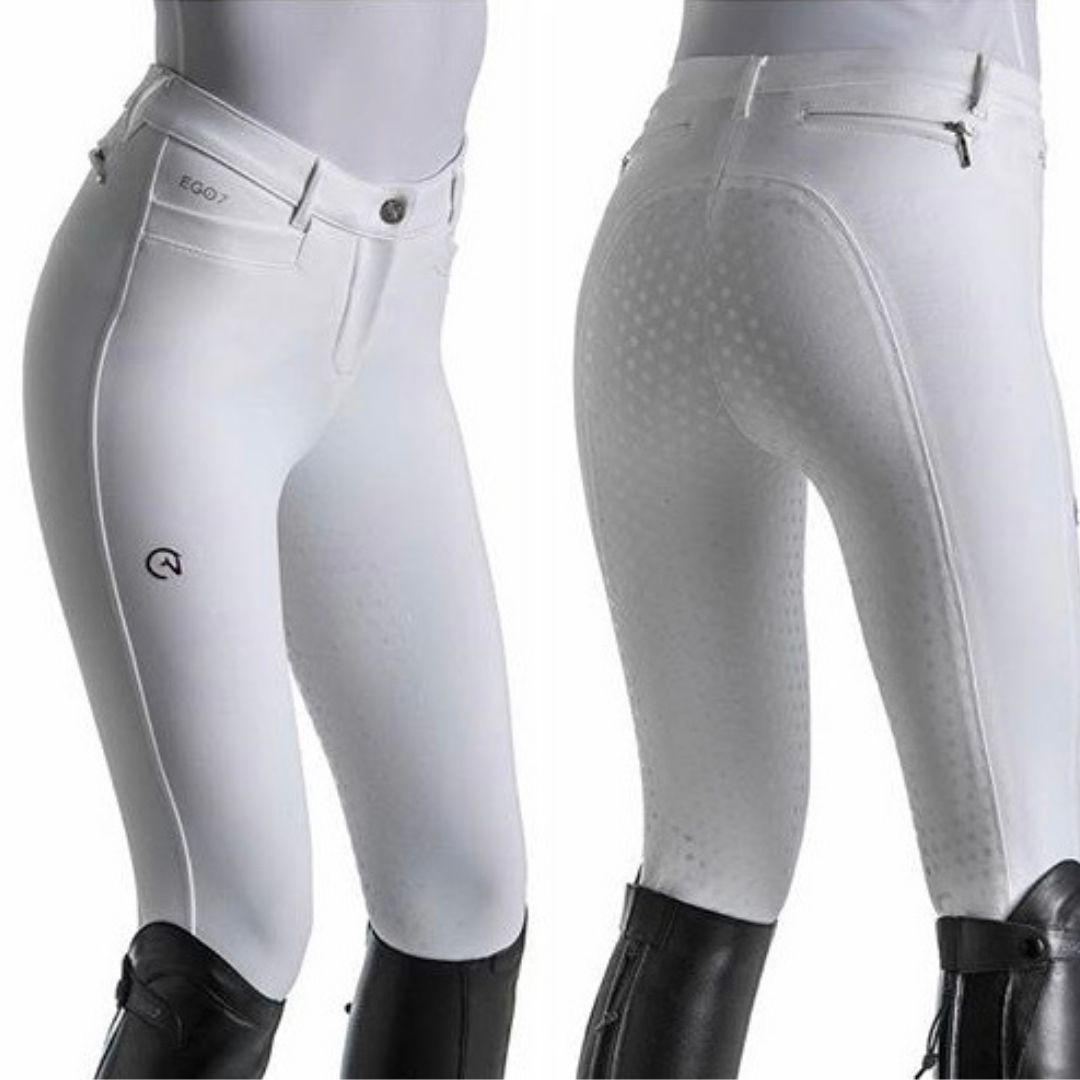 EGO 7 Full Seat Breech White | Malvern Saddlery