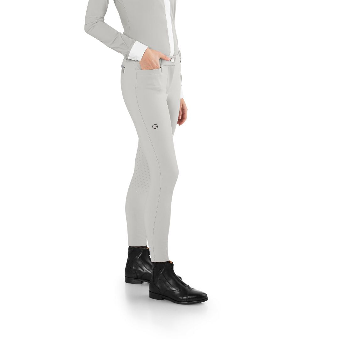 EGO7 EJ Knee Grip Jumper Breech - Ice Gray | Malvern Saddlery