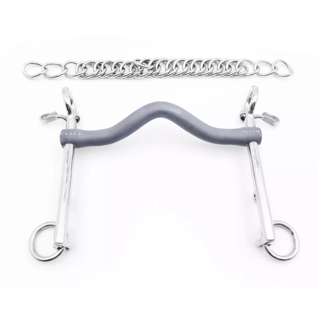 Fager Felicia Titanium Weymouth Bit 7cm | Malvern Saddlery