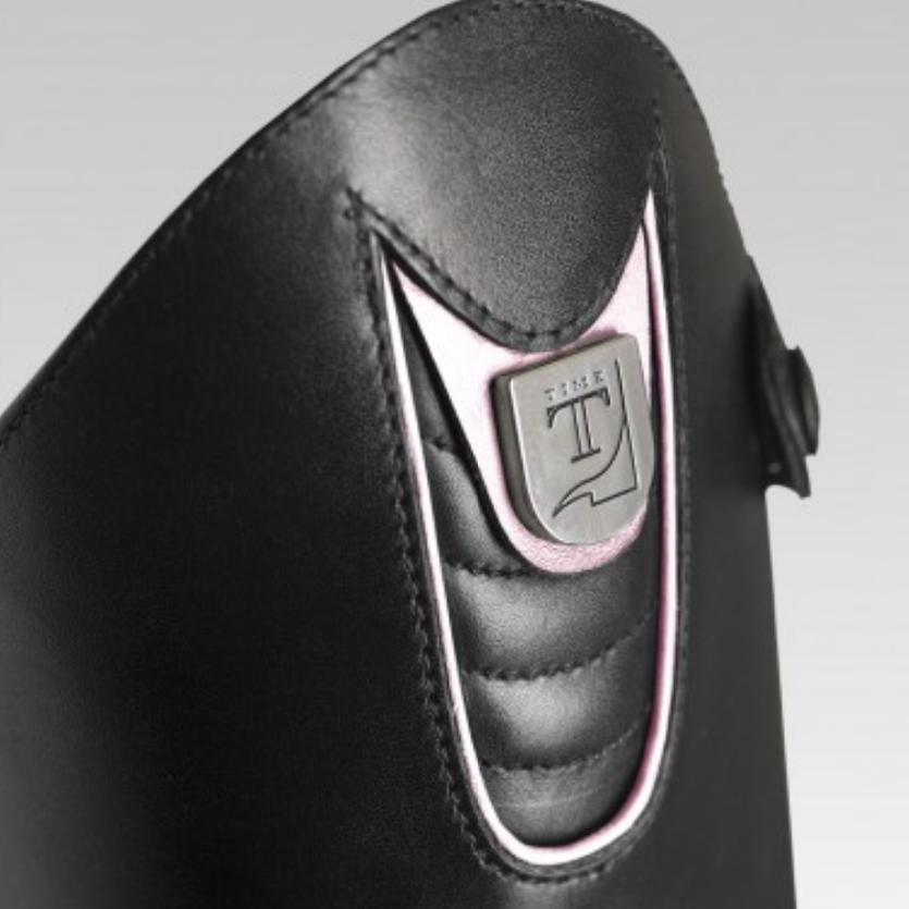 Tucci Time Harley Plus Equestrian Dress Boots - pink top detail | Malvern Saddlery