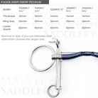 Fager John Sweet Iron Show Pelham Bit - Sizing | Malvern Saddlery