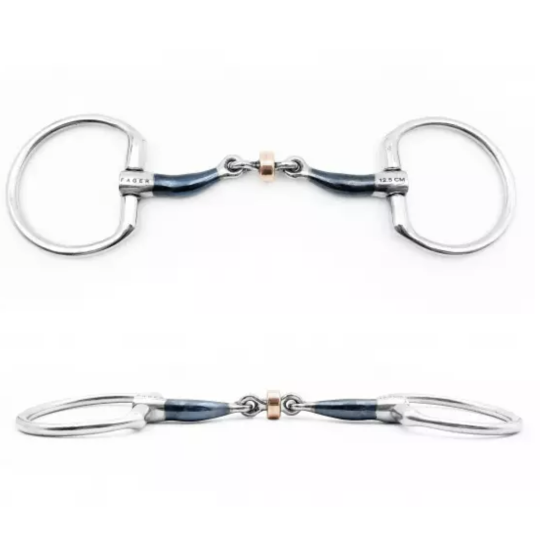 Fager Julia Sweet Iron Fixed Ring Bit | Malvern Saddlery