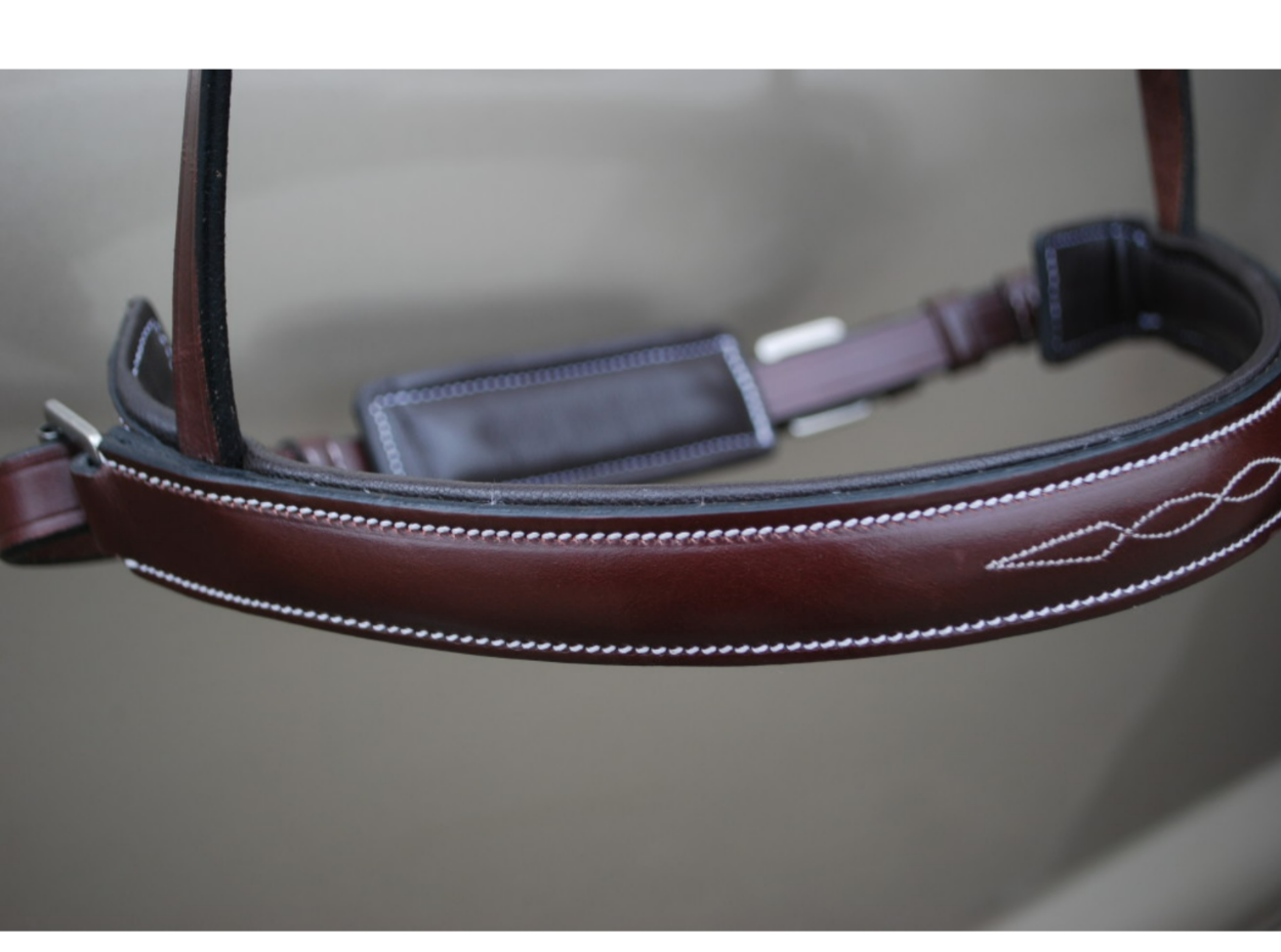 KL Hunter Crank Noseband - brown | Malvern Saddlery