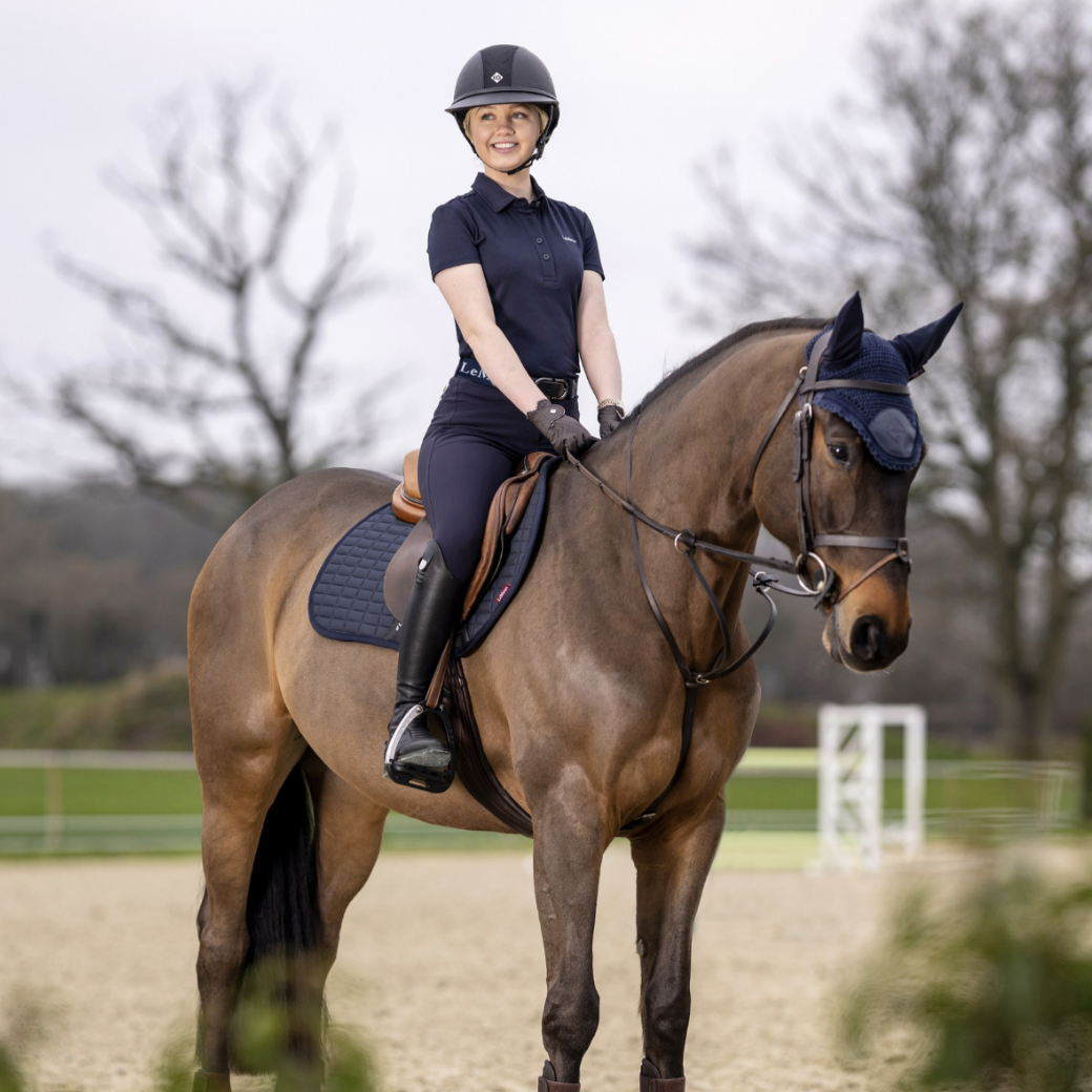 Lemieux Self Cool Close Contact Saddlepad - Navy | Malvern Saddlery