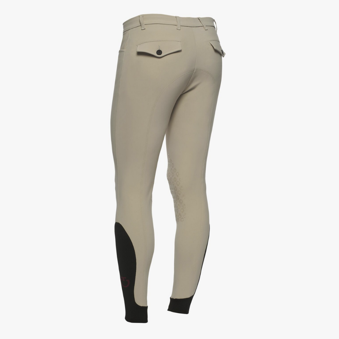 Cavalleria Toscana Men's New Grip Breech - beige, rear view | Malvern Saddlery