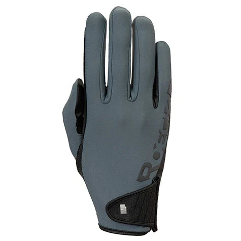 Roeckl Muenster Equestrian Gloves - Gray | Malvern Saddlery