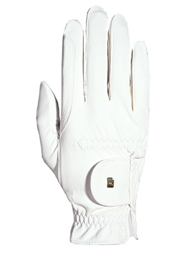 Roeckl Chester Grip Glove - White | Malvern Saddlery