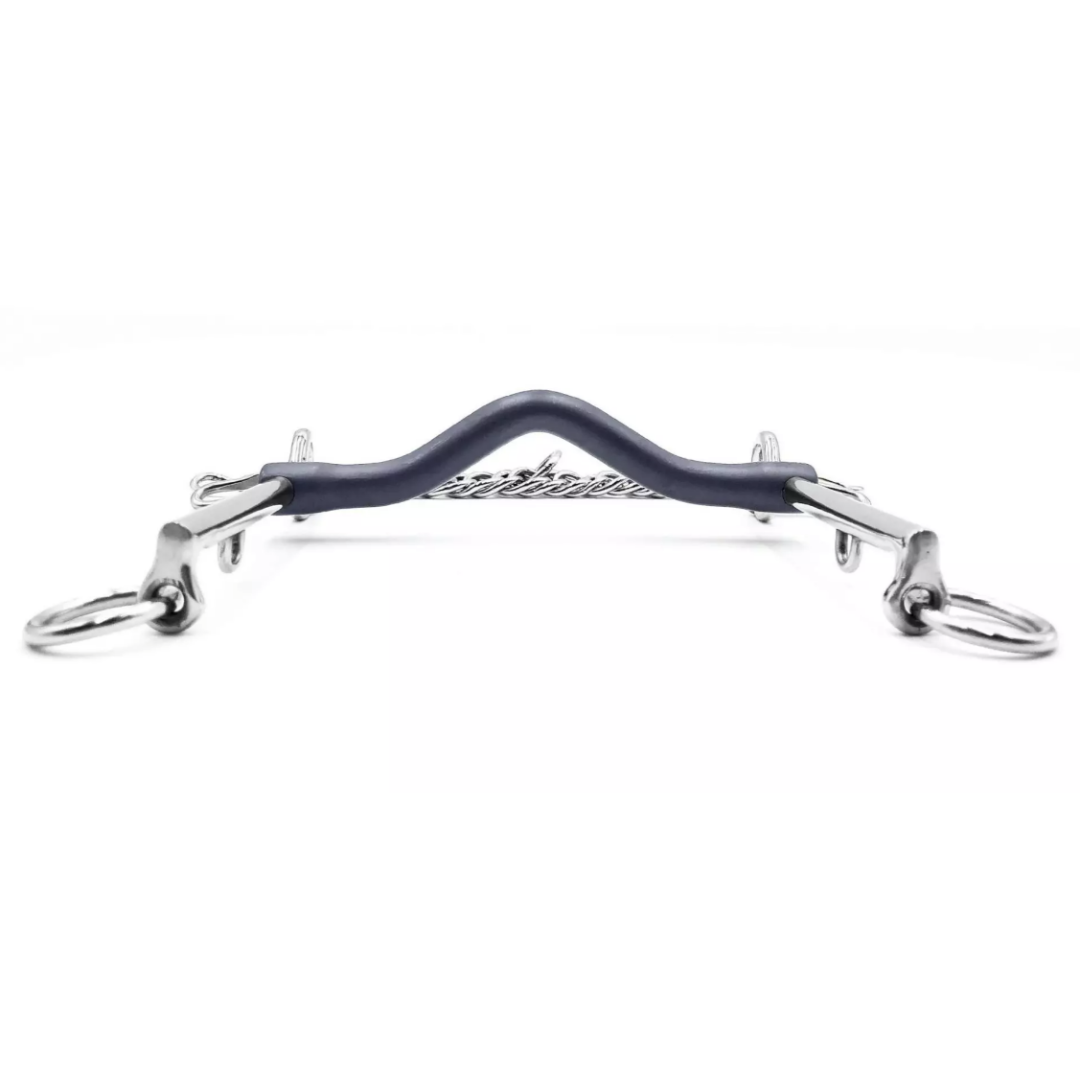 Fager Sofia Titanium Weymouth Bit flat view | Malvern Saddlery