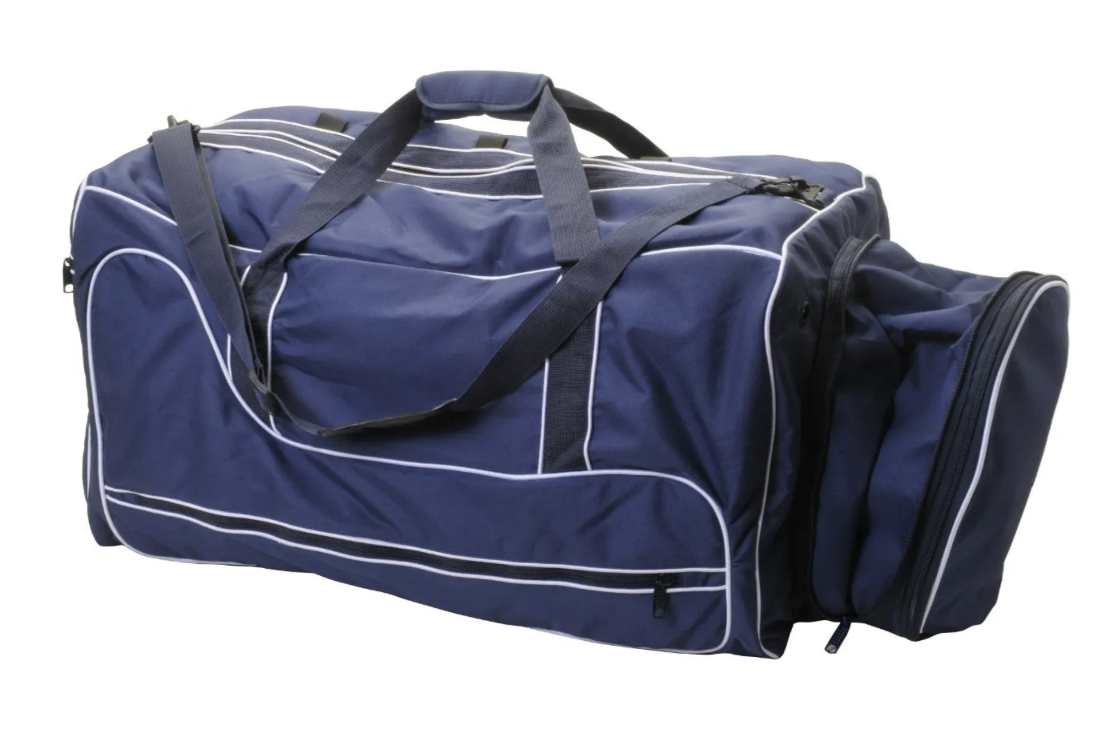 Chestnut Bay Essential Equestrian Duffel -Navy extended | Malvern Saddlery