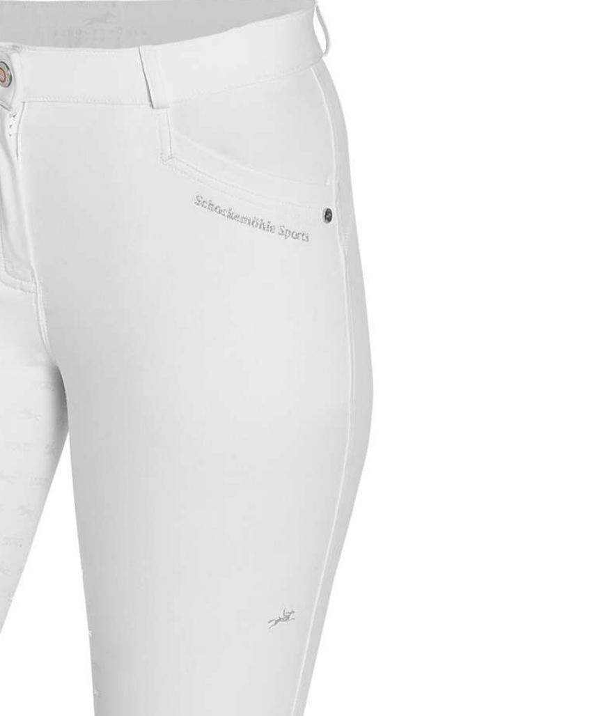 Schockemoehle Cindy Full Seat Breech - White | Malvern Saddlery