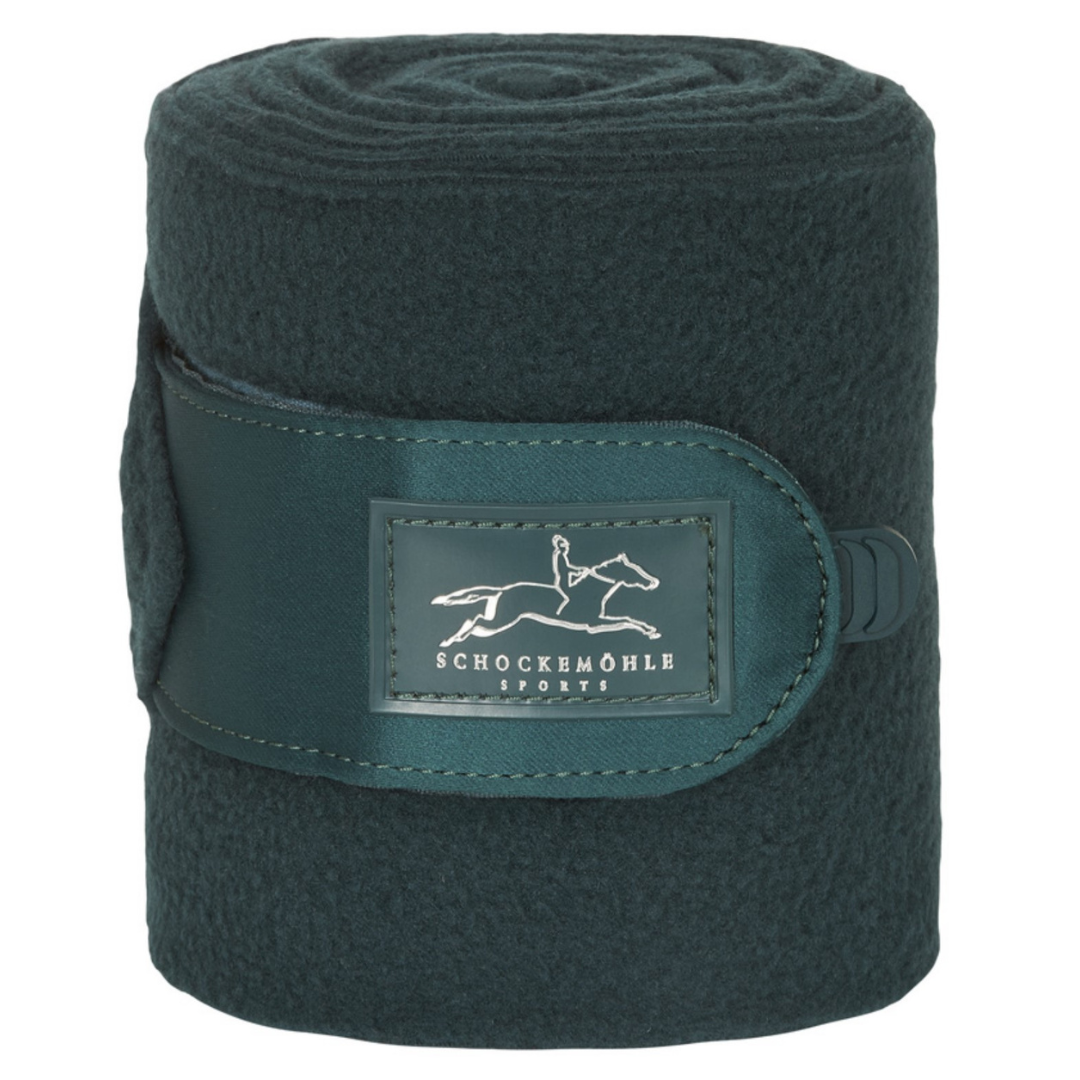 Schockemöhle Fleece Polo Bandages - Green | Malvern Saddlery