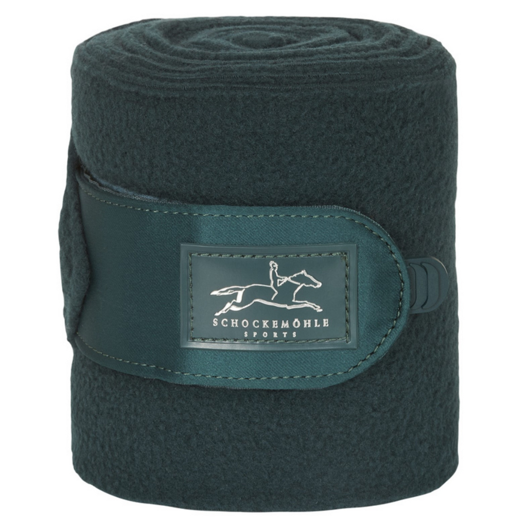 Schockemöhle Fleece Polo Bandages - Green | Malvern Saddlery