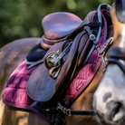 LeMieux Carbon Mesh Close Contact Saddle Pad - Mulberry | Malvern Saddlery