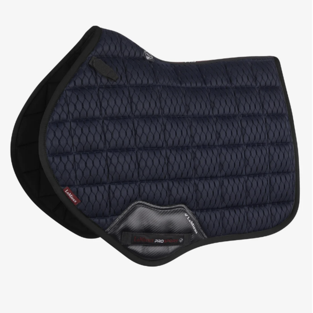 LeMieux Carbon Mesh Close Contact Saddle Pad - Navy | Malvern Saddlery