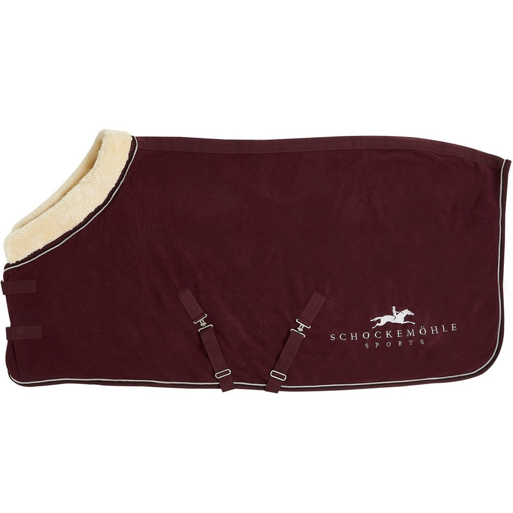 Schockemohle Premium Fleece Rug - Burgundy | Malvern Saddlery