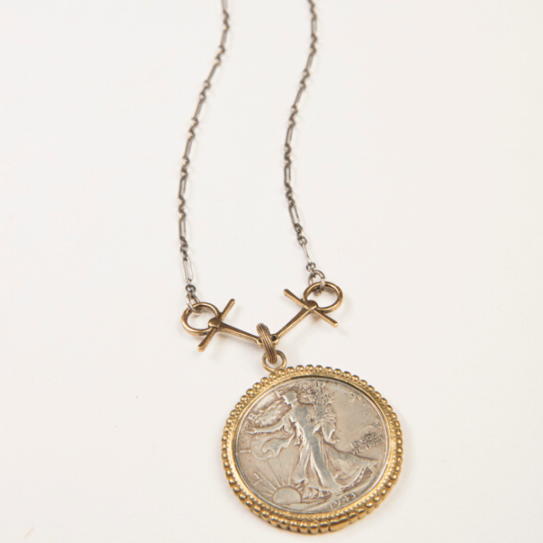 Vintage sale coin necklace