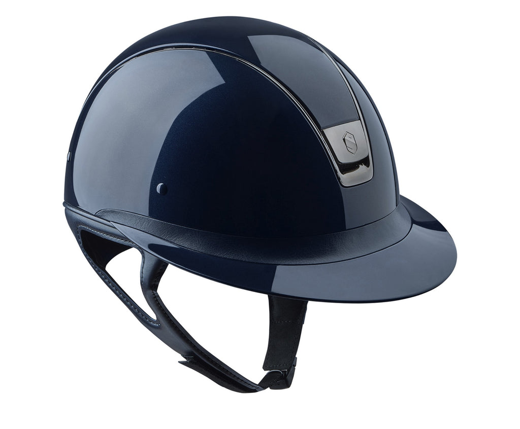 Samshield Miss Shield Shadow Glossy Helmet - Navy | Malvern Saddlery