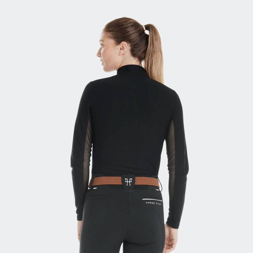 Horse Pilot Suntech Long Sleeve Shirt - Black | Malvern Saddlery