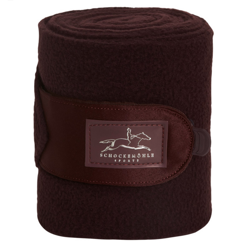 Schockemöhle Fleece Polo Bandages - Wine | Malvern Saddlery